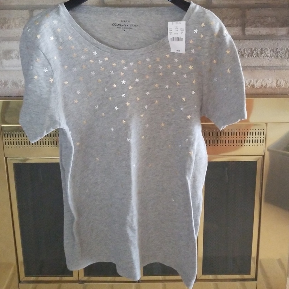 J. Crew Stars Cotton Tees New NWT Sm FREE with $50